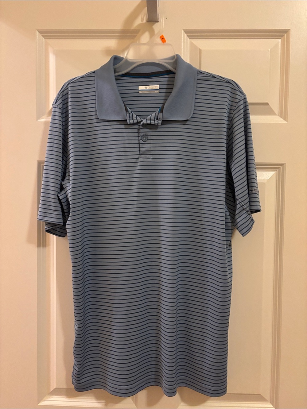 Columbia Blue Stripped Polo